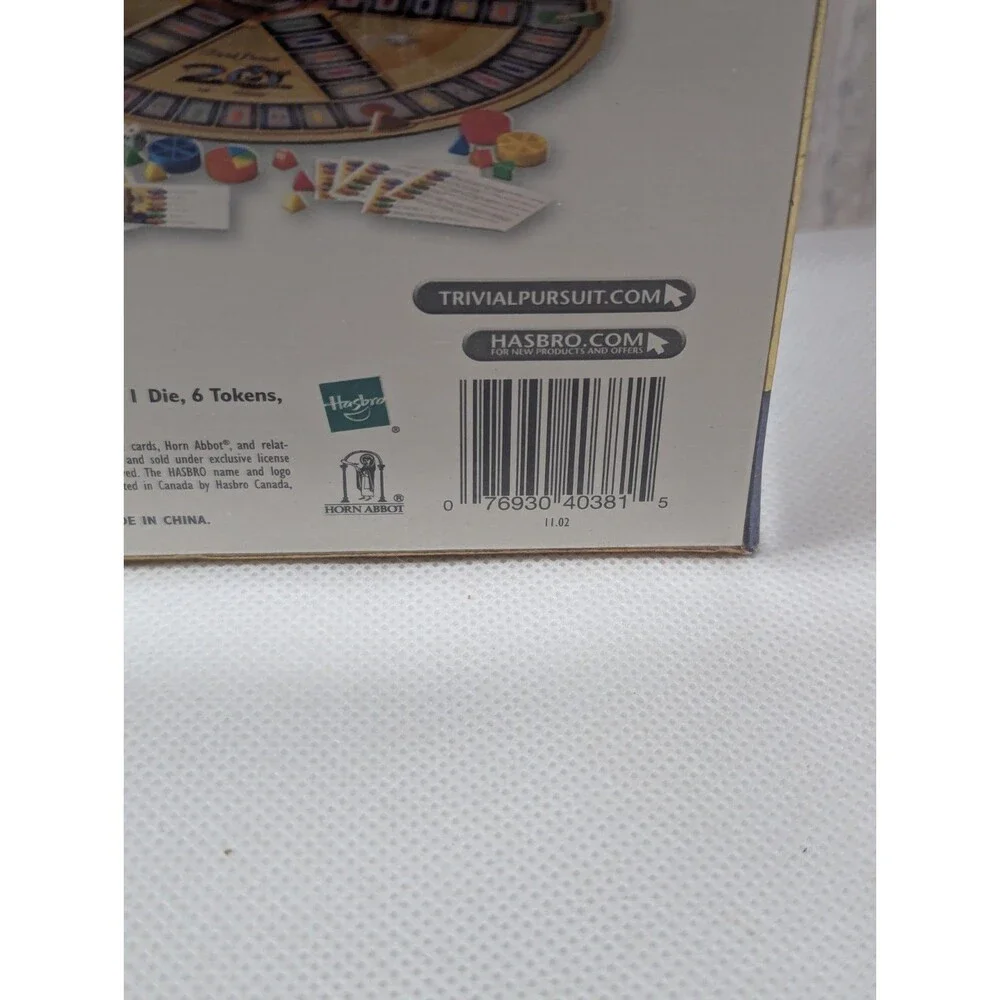 Vintage Trivial Pursuit 20th Anniversary Edition 2002 New & Factory Sealed